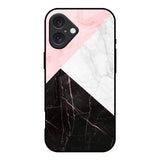 Marble Collage Art iPhone 16 Glass Back Cover Online