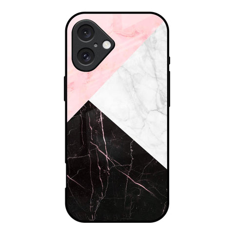 Marble Collage Art iPhone 16 Glass Back Cover Online