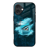 Power Of Trinetra iPhone 16 Glass Back Cover Online