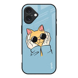 Adorable Cute Kitty iPhone 16 Glass Back Cover Online