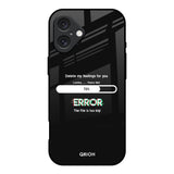 Error iPhone 16 Glass Back Cover Online