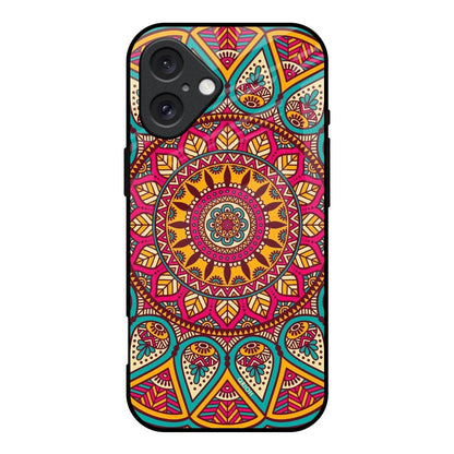 Elegant Mandala iPhone 16 Glass Back Cover Online