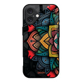 Retro Gorgeous Flower iPhone 16 Glass Back Cover Online