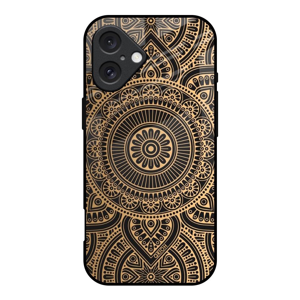 Luxury Mandala iPhone 16 Glass Back Cover Online