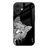 Kitten Mandala iPhone 16 Glass Back Cover Online