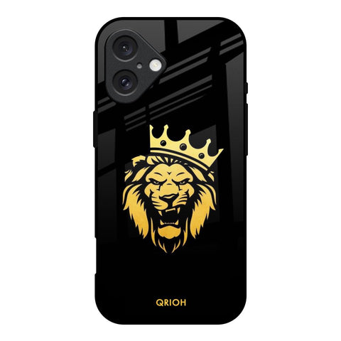 Lion The King iPhone 16 Glass Back Cover Online