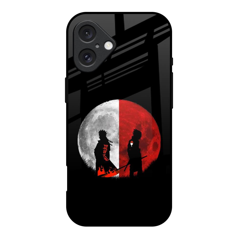 Anime Red Moon iPhone 16 Glass Back Cover Online