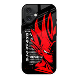 Red Vegeta iPhone 16 Glass Back Cover Online