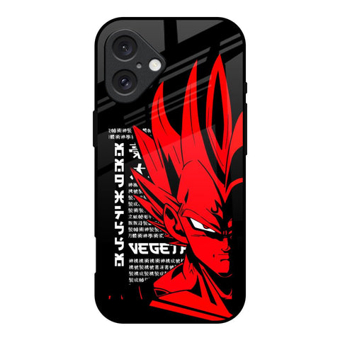 Red Vegeta iPhone 16 Glass Back Cover Online