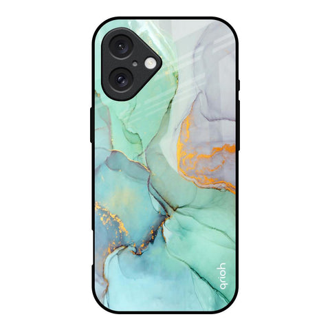 Green Marble iPhone 16 Glass Back Cover Online