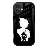 Monochrome Goku iPhone 16 Glass Back Cover Online