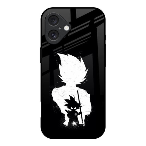 Monochrome Goku iPhone 16 Glass Back Cover Online