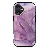 Purple Gold Marble iPhone 16 Glass Back Cover Online