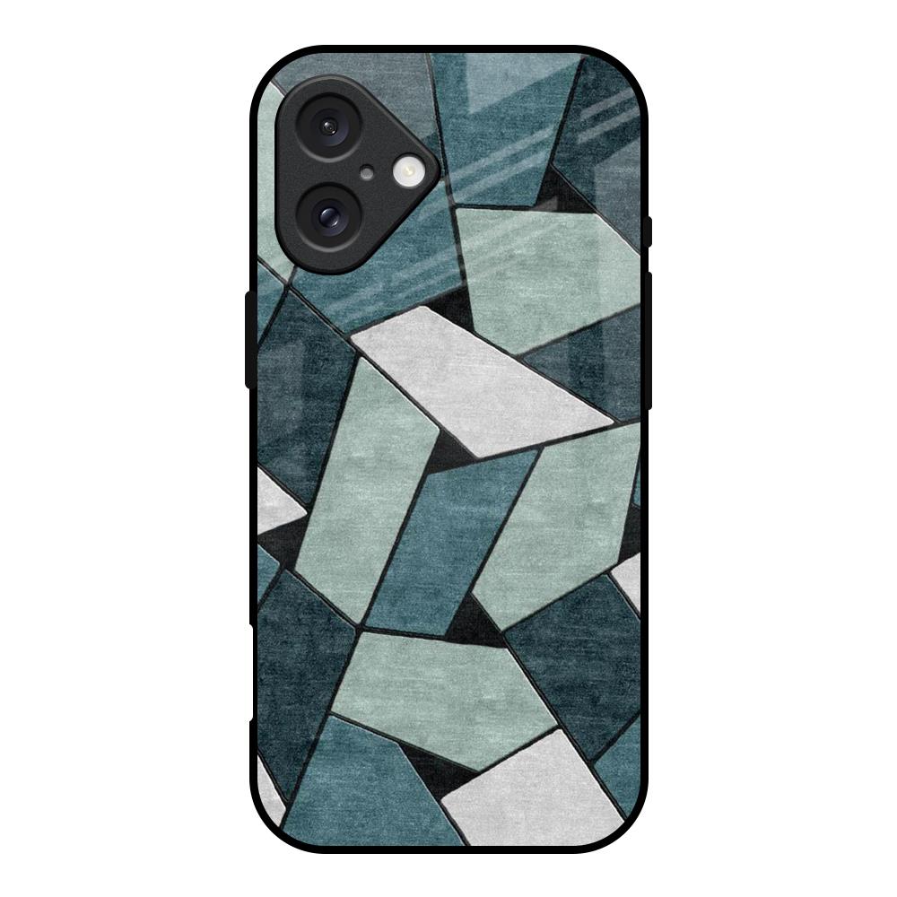 Abstact Tiles iPhone 16 Glass Back Cover Online