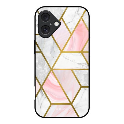 Geometrical Marble iPhone 16 Glass Back Cover Online