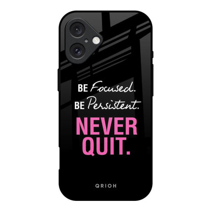 Be Focused iPhone 16 Glass Back Cover Online