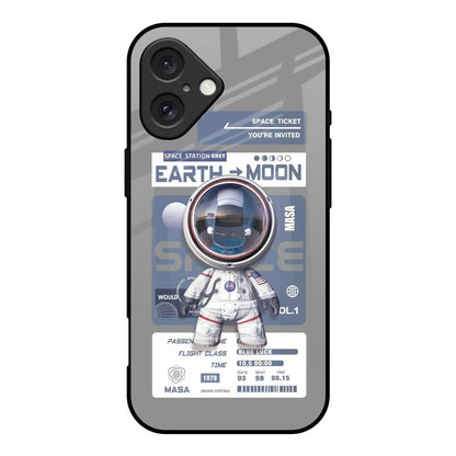 Space Flight Pass iPhone 16 Glass Back Cover Online