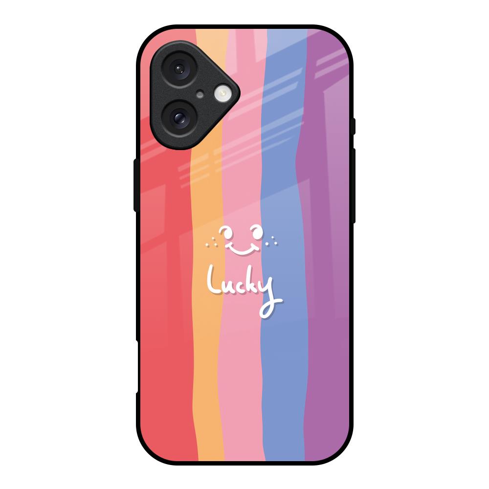 Lucky Abstract iPhone 16 Glass Back Cover Online