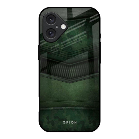 Green Leather iPhone 16 Glass Back Cover Online