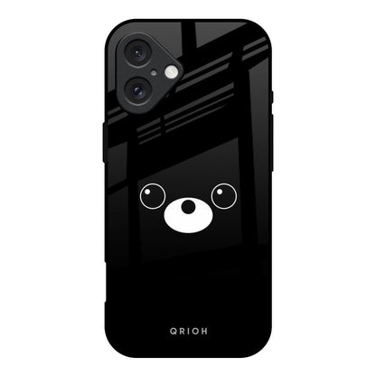 Cute Bear iPhone 16 Glass Back Cover Online