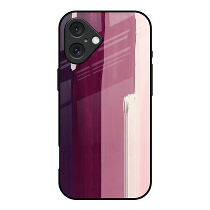 Brush Stroke Art iPhone 16 Glass Back Cover Online