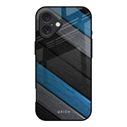 Multicolor Wooden Effect iPhone 16 Glass Back Cover Online