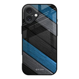 Multicolor Wooden Effect iPhone 16 Glass Back Cover Online
