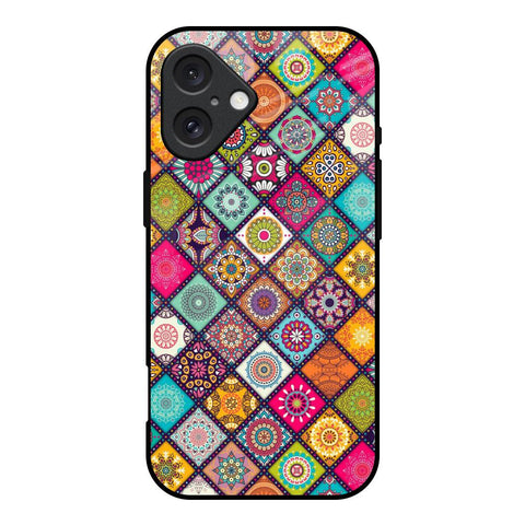 Multicolor Mandala iPhone 16 Glass Back Cover Online
