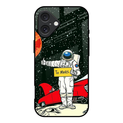 Astronaut on Mars iPhone 16 Glass Back Cover Online