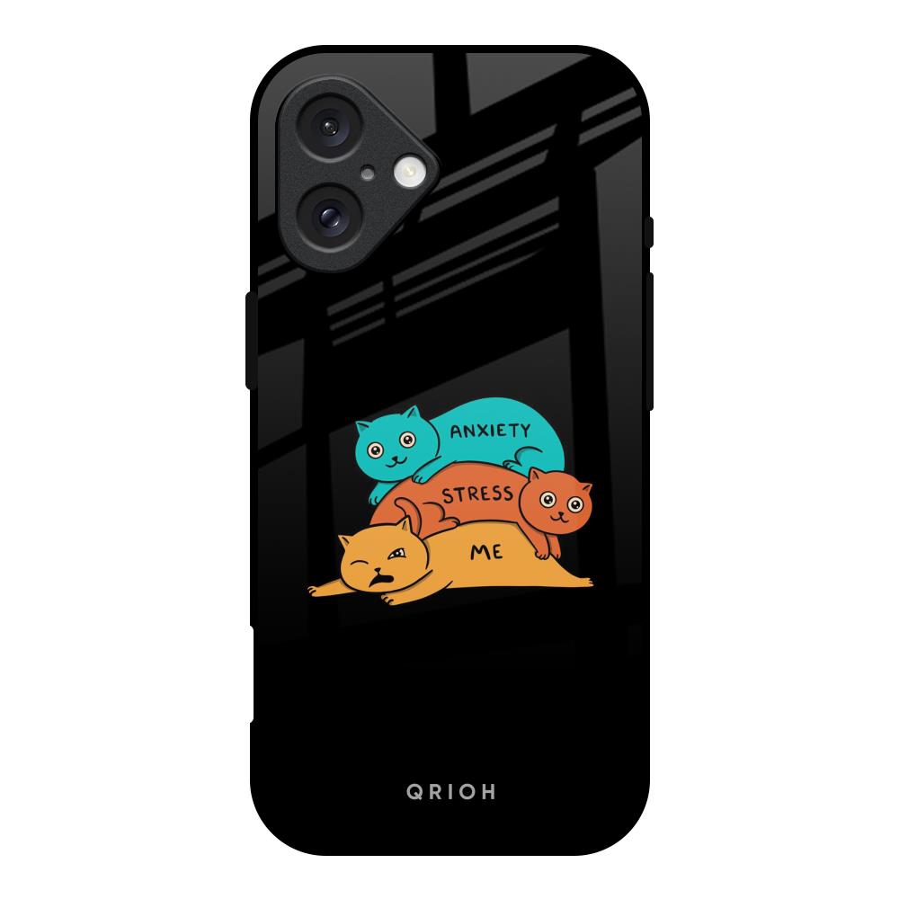 Anxiety Stress iPhone 16 Glass Back Cover Online