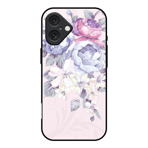 Elegant Floral iPhone 16 Glass Back Cover Online