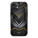Black Warrior iPhone 16 Glass Back Cover Online