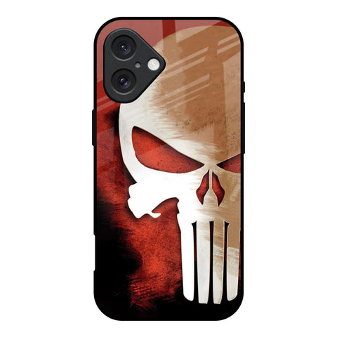 Red Skull iPhone 16 Glass Back Cover Online