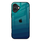 Green Triangle Pattern iPhone 16 Glass Back Cover Online