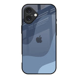Navy Blue Ombre iPhone 16 Glass Back Cover Online
