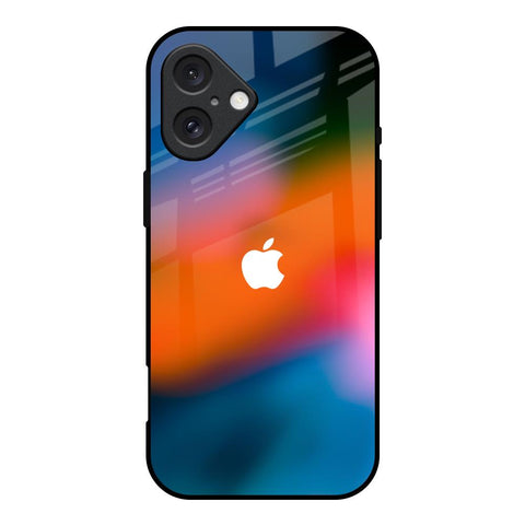 Fiery Orange iPhone 16 Glass Back Cover Online