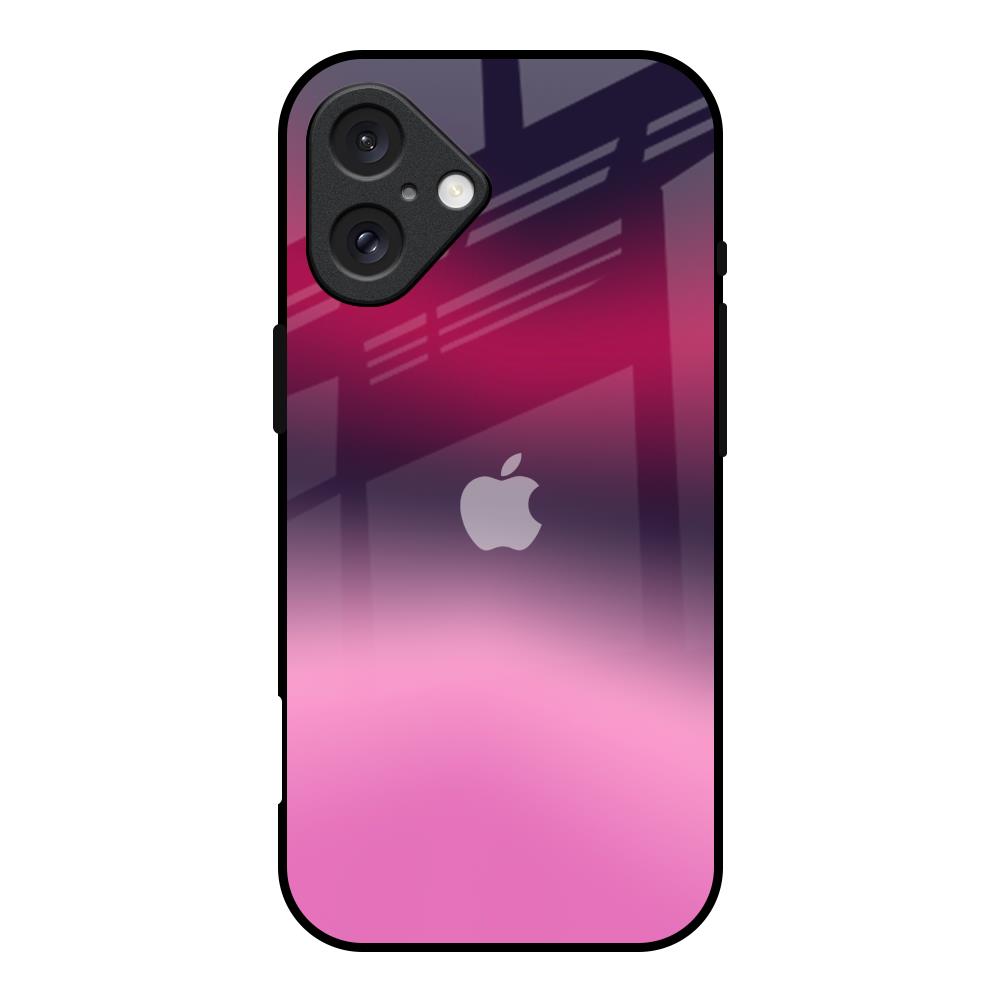 Pink Burn Gradient iPhone 16 Glass Back Cover Online