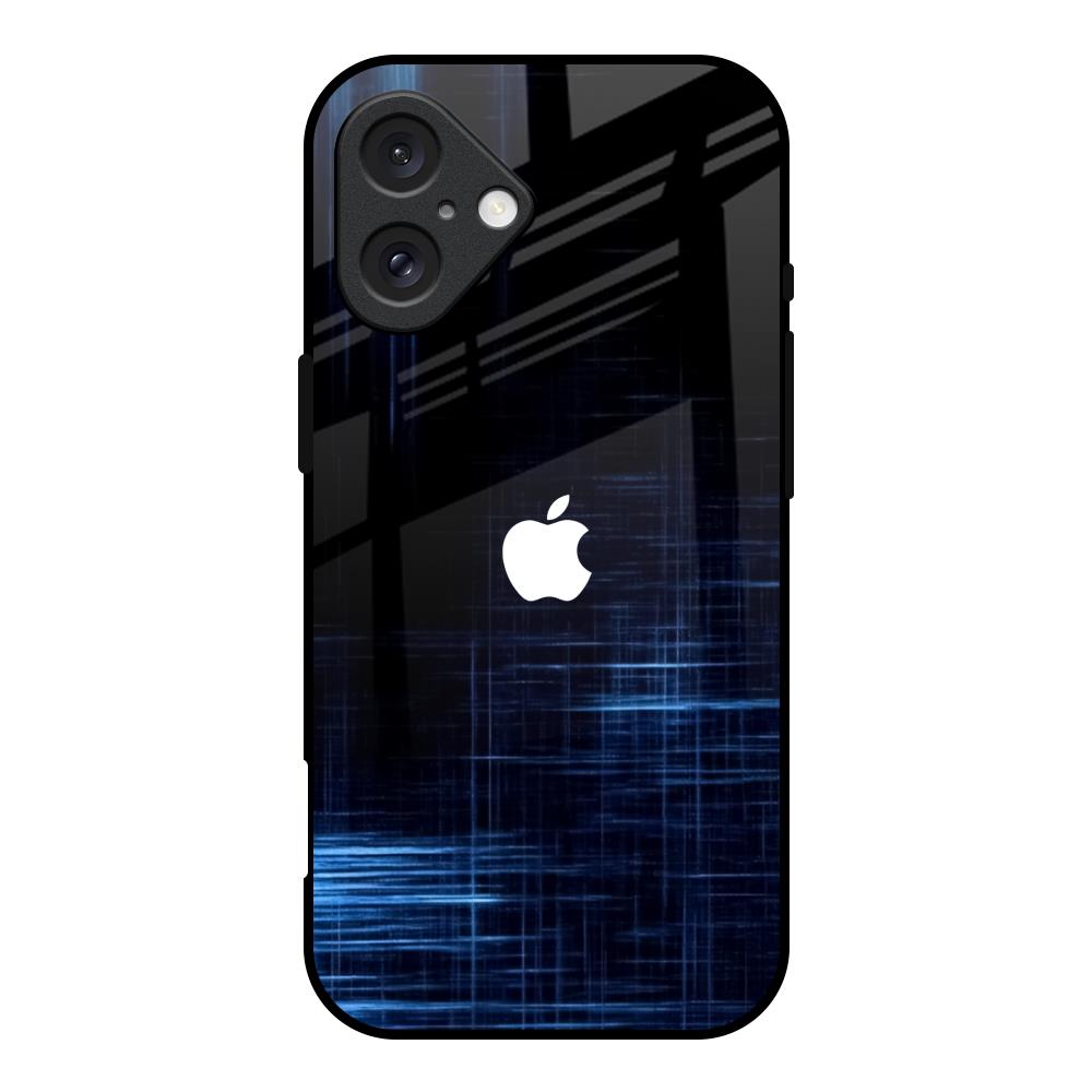 Blue Scratch iPhone 16 Glass Back Cover Online