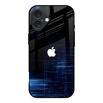 Blue Scratch iPhone 16 Glass Back Cover Online