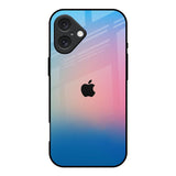 Blue & Pink Ombre iPhone 16 Glass Back Cover Online