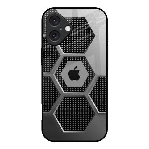 Hexagon Style iPhone 16 Glass Back Cover Online