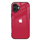 Solo Maroon iPhone 16 Glass Back Cover Online
