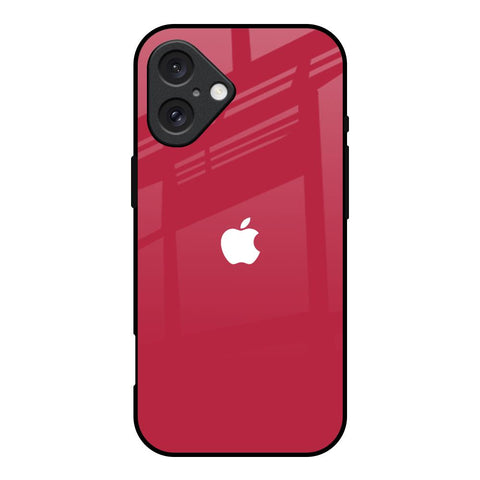 Solo Maroon iPhone 16 Glass Back Cover Online