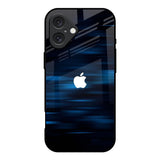 Blue Rough Abstract iPhone 16 Glass Back Cover Online