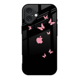 Fly Butterfly iPhone 16 Glass Back Cover Online