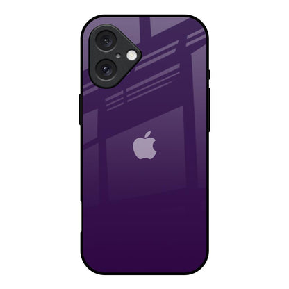 Dark Purple iPhone 16 Glass Back Cover Online