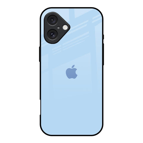 Pastel Sky Blue iPhone 16 Glass Back Cover Online