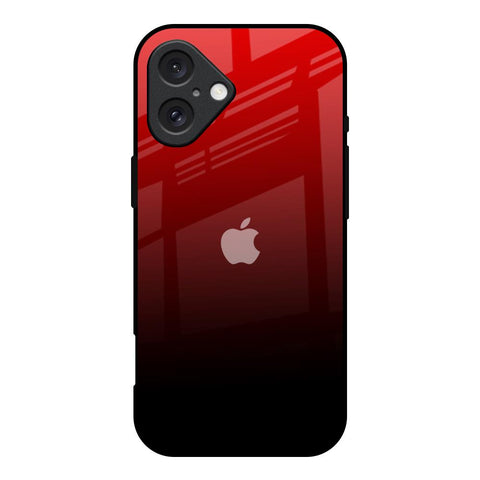 Maroon Faded iPhone 16 Glass Back Cover Online