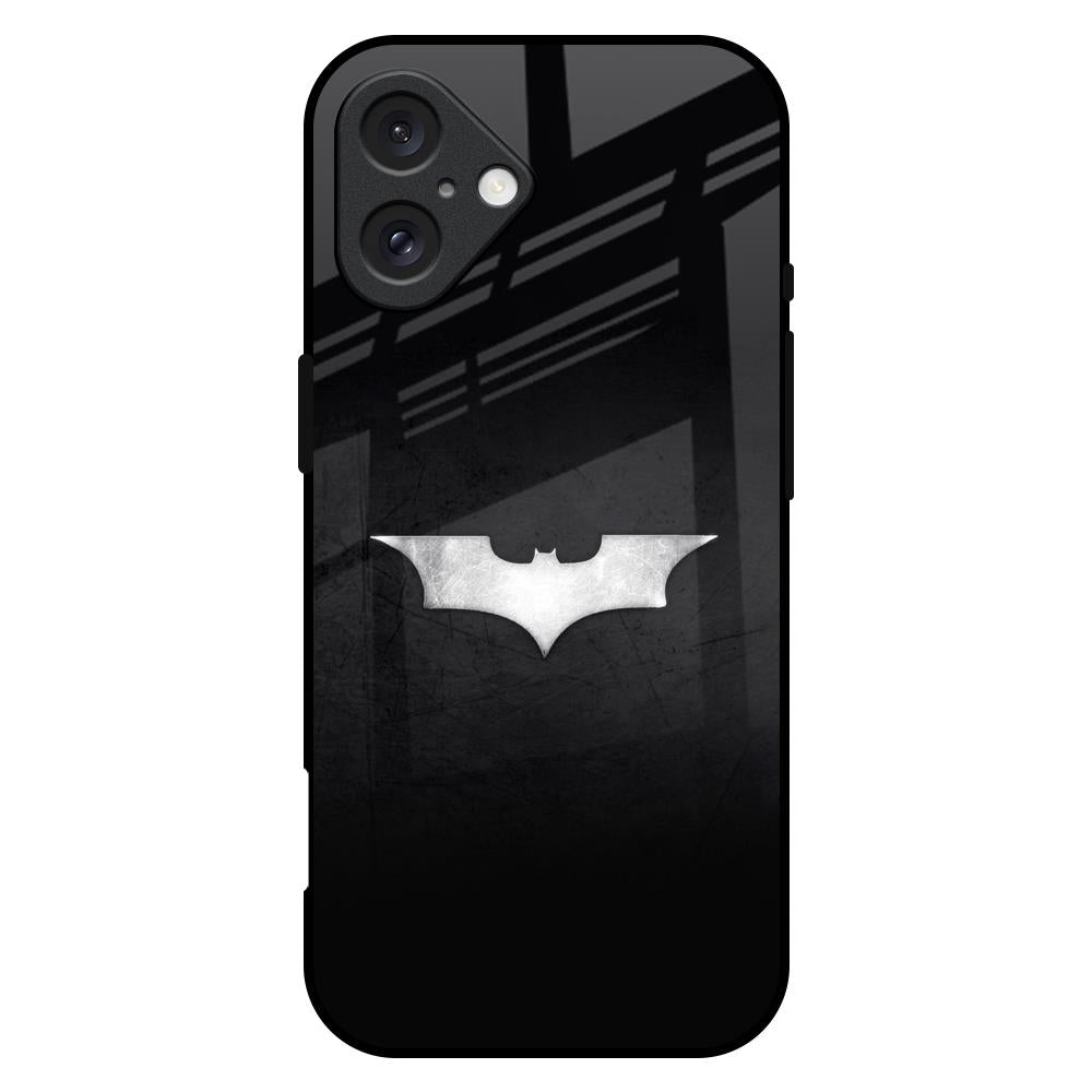 Super Hero Logo iPhone 16 Plus Glass Back Cover Online
