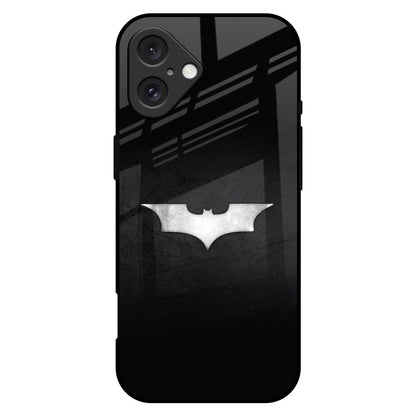 Super Hero Logo iPhone 16 Plus Glass Back Cover Online